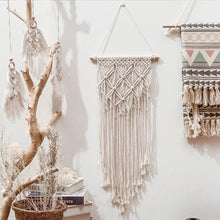 Load image into Gallery viewer, large tapestry nordic V macrame wall hanging wedding decoration handmade room decoration party gift for women girls
